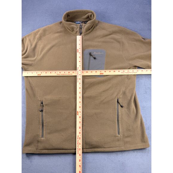Eddie Bauer Ascent Polartec Fleece Jacket, Full Zip, Brown, Men's XL - Picture 4 of 6